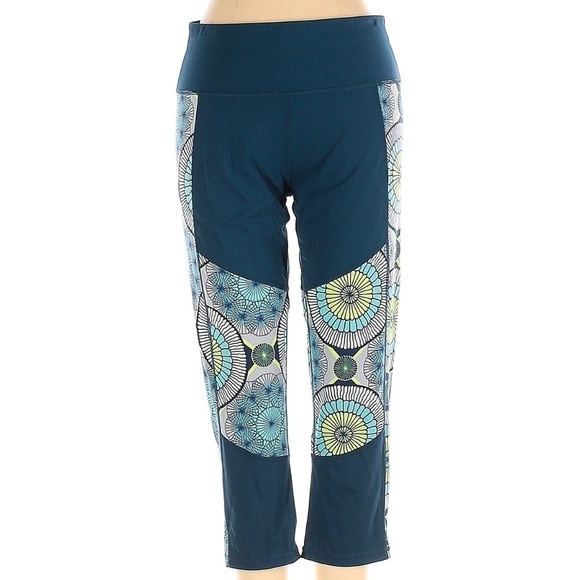 Sweaty Betty Cropped Yoga Athletic Workout Boho Sunrise Leggings Size Small S - Picture 2 of 6